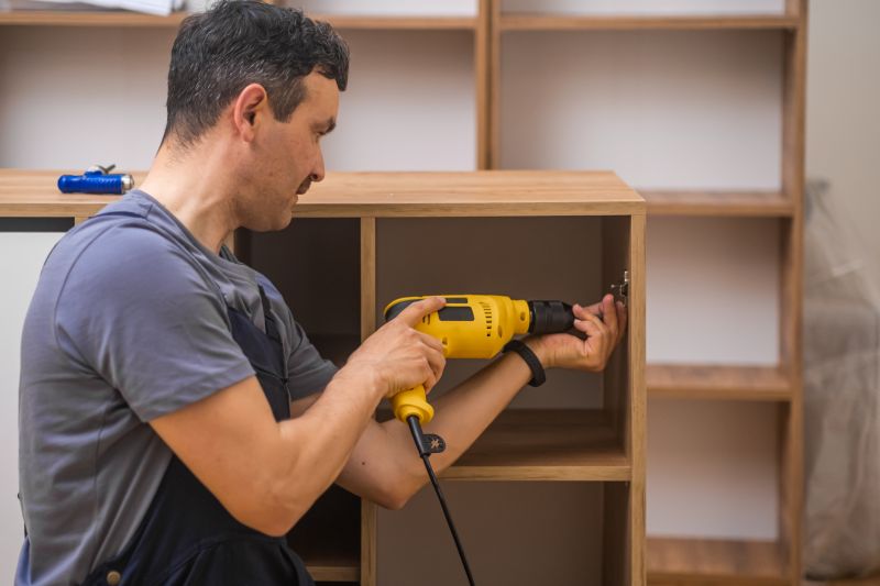 Built In Bookcase Installation in Winston Salem, NC