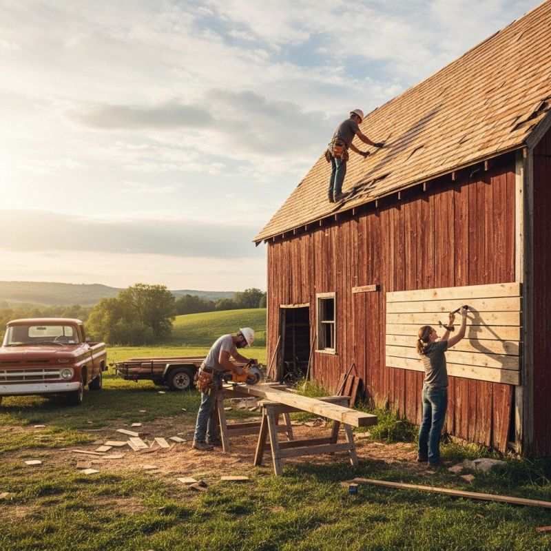 Barn Beam Repair detail